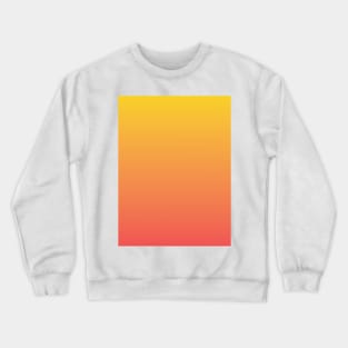 Papaya Coral and Pineapple yellow Ombre Fade Sunset Gradient Crewneck Sweatshirt